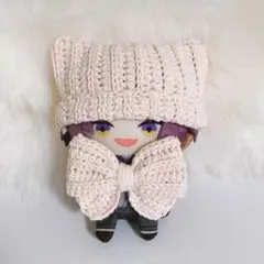 ぬい服 にじぱぺっと 10cm 帽子＆リボン ピンク