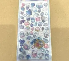 ぷっくりシール 海の生き物 キラキラ ドロップ 凹まないタイプ ステッカー
