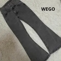 WEGO　ブーツカット　フレアパンツ　デニム　ハイウエスト