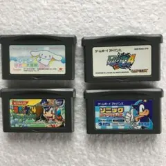 ゲームボーイアドバンスソフト４個セット