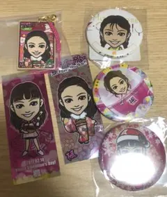 土橋 楓 缶バッジ 千社札 セット