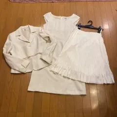 スーツ3点セット（ワンピース、ジャケット、シフォンスカート）