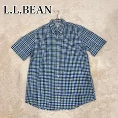 vintage L.L.Beanエルエルビーン 半袖ストライプシャツ