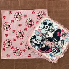 レトロ　東京ディズニーランド　ハンカチ　2枚　昭和レトロ　レア