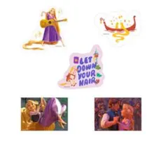 ディズニーHappyくじWishing Stars ステッカーセットラプンツェル