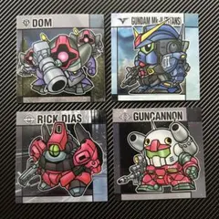SDガンダムスナック 第1弾シール[ 4枚]セット（バラ売り不可）