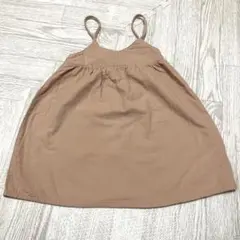 tete a tete ベージュ ストラップ付きベビーワンピース80 バースデイ