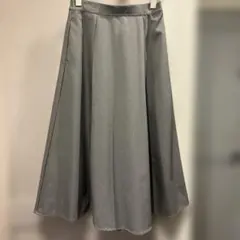 千鳥柄フレアロングスカート