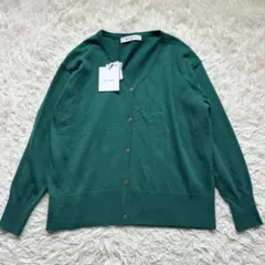 新品タグ付き✨QTUME クチューム　カーディガン　ゆったり　緑　グリーン