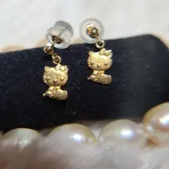 k18 ピアス(両耳用)