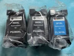 インクカートリッジ 360XL 361XL 互換品 3本セット(箱無し・新品)のサムネイル