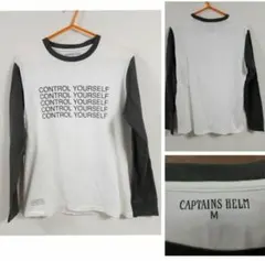 captains helm ロンt M　袖切り替え　袖先リブ　日本製のサムネイル