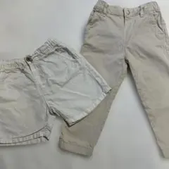 ZARA キッズ パンツ まとめ売り ベージュ ショートパンツ2-3歳用