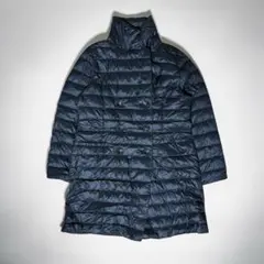 【美品】大きいサイズ ロングダウンジャケット ブラック ミセスファッションのサムネイル
