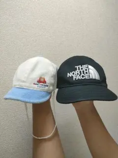ミキハウス & THE NORTH FACE ベビー帽子セット