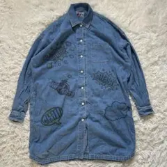 美品⭐︎ヒステリックグラマー　HYSTERIC GLAMOUR デニムロングシャツ