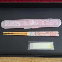 昭和レトロ】サンリオ マロンクリーム 割り箸8膳＆ミニ巾着袋 セット