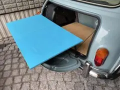 クラシックミニ専用3wayトランクテーブル　色＝マボガニー　手提げ7択 Yahoo!オークション - ローバーミニ専用 トランクボード