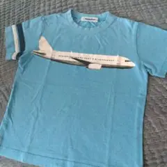 familiar 飛行機プリント Tシャツ 120