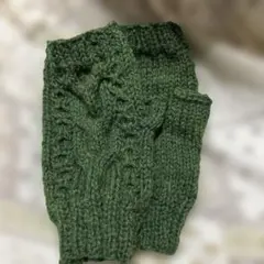 ハンドウオーマー ブリティッシュウール　グリーン