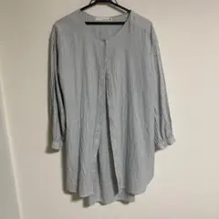 HEART MARKET ボーダーコットンロングシャツ