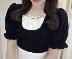 evelyn トップス 半袖クシュリブTP