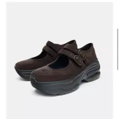 ZARA プラットフォーム スポーツ バレリーナシューズ
