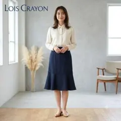 美品 Lois Crayon マーメイドスカート ネイビー M 清楚 通勤のサムネイル