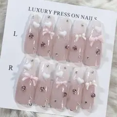 ネイルチップ さくらんぼ フレンチガーリー 量産型 ワンホン 韓国 スナ