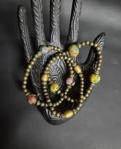 079　ビーズ　トンボ玉　ブレスレット 3点セット！