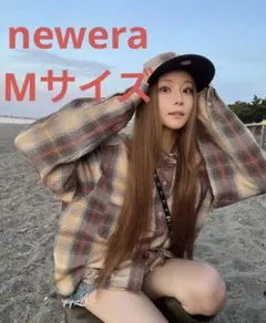 ニューエラnewera black label fw24 オンブレチェックシャツ