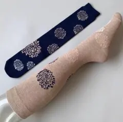 セカンドパレット　レディースハイソックス　非対称