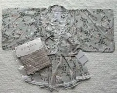 【新品タグ付き】浴衣 ドレス レース 花柄 帯付き セパレート 子供 100