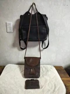 イビザ3点セット リュック、ショルダー、財布