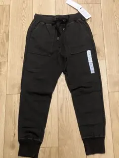 GU デニムスウェット　イージーパンツ　M ブラック