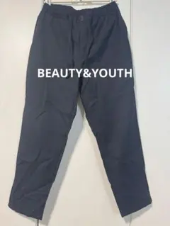BEAUTY&YOUTH ネイビー ワイドパンツ