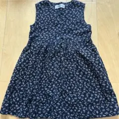 ARTLETTER コーデュロイ花柄ワンピース　110cm