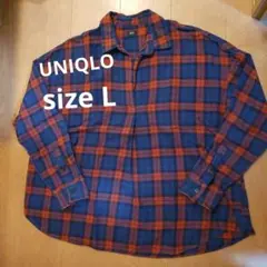 UNIQLO ネルシャツ L 赤チェック