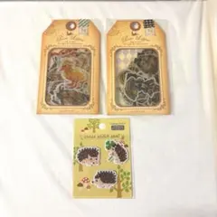 フレークシール２種　クロスステッチシール付き