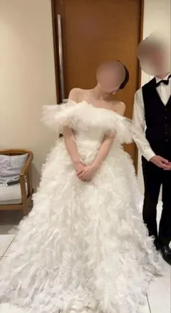DRESSPRODUCTION オフショルダーボリュームフリルドレス（W342