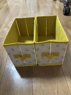 ダイソー　ミッキー　収納ボックス　2個