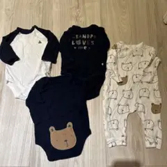 Baby GAP くま ロンパース カバーオール 4点セット　3-6m 60cm