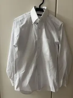 P.S.F.A. ホワイトストライプ 長袖ワイシャツMサイズ