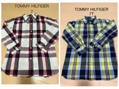 TOMMY HILFIGER 長袖シャツ 7T 2枚セット