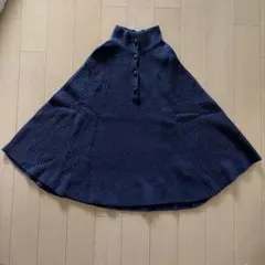 無印良品　ポンチョ　ニットのサムネイル