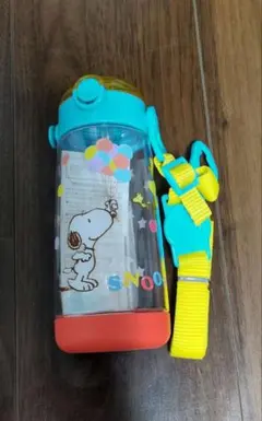 スヌーピー 子ども用水筒 480ml ストロー付き