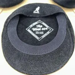 KANGOL カンゴール 羊毛100% ハンチング帽 サイズM ブラック