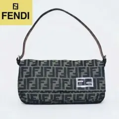 FENDI　フェンディ　ショルダーバッグ　FF金具　ズッカ柄　巾着袋付