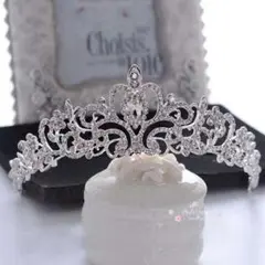 ティアラ ネックレス イヤリング ウェディング 結婚式 3点セット 送料無料