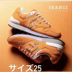SANGACIO にゅ〜ず　オレンジ スニーカー 24.5㎝ にゅ～ず【オレンジ/クリーム】※限定商品※ | SANGACIO